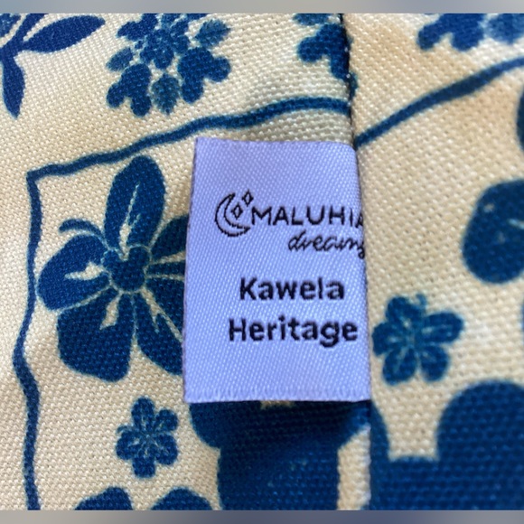 Hawaiian Print Zippered Tote Bag - Picture 7 of 7